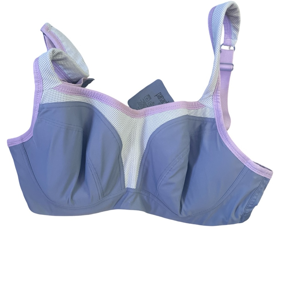 Panache Purple and White Bra